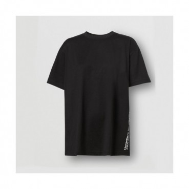 Burberry  Mm/Wm Logo Cotton Short Sleeved Tshirts Black - 버버리 2021 남/녀 로고 코튼 반팔티 Bur04003x Size(s 
