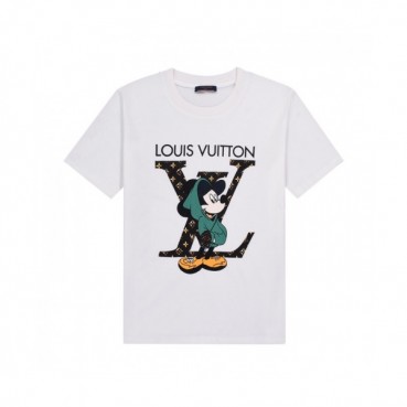 Louis vuitton  Mm/Wm Logo Short Sleeved Tshirts White - 루이비통 2021 남/녀 로고 반팔티 Lou03321x Size(xs 