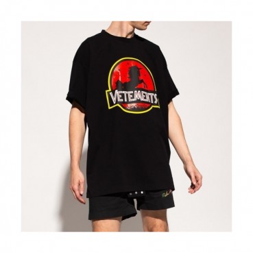 [매장판]Vetements  Mm/Wm Printing Logo Cotton Short Sleeved Oversize Tshirts Black - 베트멍 2021 남/녀 프린팅 로고 코튼 오버사이즈 반팔티 Vet0156x Size(s 