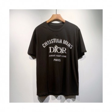 Dior  Mm/Wm Casual Crew-neck Short Sleeved Tshirts Black 