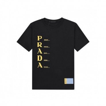 Prada  Mens Basic Logo Short Sleeved Tshirts Black - 프라다 2021 남성 베이직 로고 폴로 반팔티 Pra02303x Size(xs 