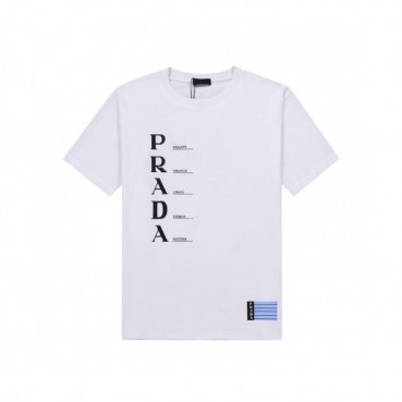 Prada  Mens Basic Logo Short Sleeved Tshirts White - 프라다 2021 남성 베이직 로고 폴로 반팔티 Pra02295x Size(xs 