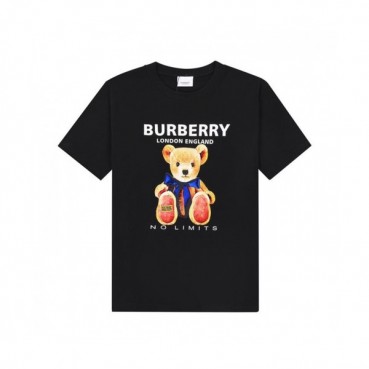 Burberry  Mm/Wm Logo Cotton Short Sleeved Tshirts Black - 버버리 2021 남/녀 로고 코튼 반팔티 Bur04001x Size(xs 