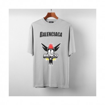 Balenciaga  Mm/Wm Logo Cotton Short Sleeved Tshirts Gray - 발렌시아가 2021 남/녀 로고 코튼 반팔티 Bal01082x Size(xs 