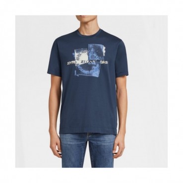 Ermenegildo Zegna  Mens Business Short Sleeved Polo Tshirts Blue - 에르메네질도 2021 제냐 남성 비지니스 반팔티 Zeg0301x Size(m 