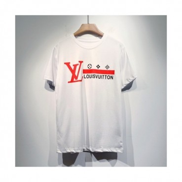 Louis vuitton  Mm/Wm Logo Short Sleeved Tshirts White - 루이비통 2021 남/녀 로고 반팔티 Lou03310x Size(s 