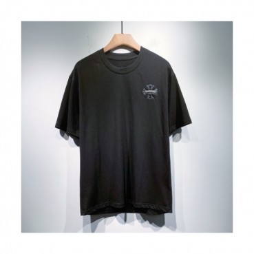 Chrome hearts  Mens Logo Casual Short Sleeved Tshirts Black - 크롬하츠 2021 남성 로고 캐쥬얼 반팔티 Chr0387x Size(m 