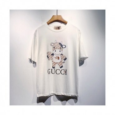 Gucci  Mm/Wm Logo Short Sleeved Tshirts White - 구찌 2021 남/녀 로고 반팔티 Guc03804x Size(s 