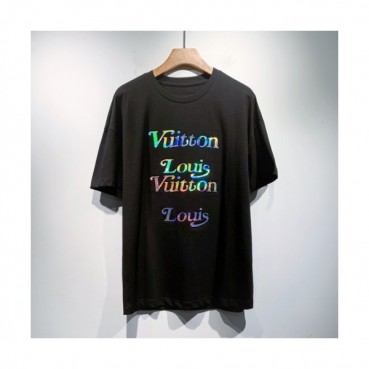 Louis vuitton  Mm/Wm Logo Short Sleeved Tshirts Black - 루이비통 2021 남/녀 로고 반팔티 Lou03001x Size(s 