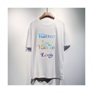 Louis vuitton  Mm/Wm Logo Short Sleeved Tshirts White - 루이비통 2021 남/녀 로고 반팔티 Lou03000x Size(s 