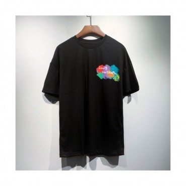 Louis vuitton  Mm/Wm Logo Short Sleeved Tshirts Black - 루이비통 2021 남/녀 로고 반팔티 Lou02997x Size(s 