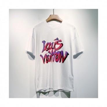 Louis vuitton  Mm/Wm Logo Short Sleeved Tshirts White - 루이비통 2021 남/녀 로고 반팔티 Lou02992x Size(s 