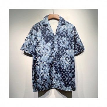 Louis vuitton  Mm/Wm Logo Short Sleeved Tshirts Blue - 루이비통 2021 남/녀 로고 반팔티 Lou02989x Size(s 