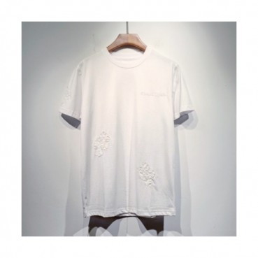 Chrome hearts  Mens Logo Casual Short Sleeved Tshirts White - 크롬하츠 2021 남성 로고 캐쥬얼 반팔티 Chr0385x Size(s 