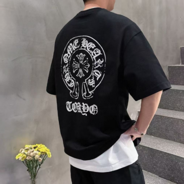 크롬하츠 남성 라운드 반팔티 - Chrom Hearts Mens Round Tshirt 