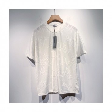 Dior  Mm/Wm Casual Crew-neck Short Sleeved Tshirts White 