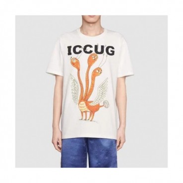 Gucci  Mm/Wm Logo Short Sleeved Tshirts Ivory - 구찌 2021 남/녀 로고 반팔티 Guc03801x Size(xs 