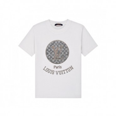 Louis vuitton  Mm/Wm Logo Short Sleeved Tshirts White - 루이비통 2021 남/녀 로고 반팔티 Lou02980x Size(xs 