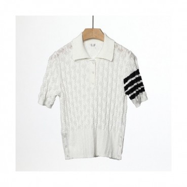 Thom Browne Womens Polo Tshirts - 톰브라운 여성 폴로 반팔티 