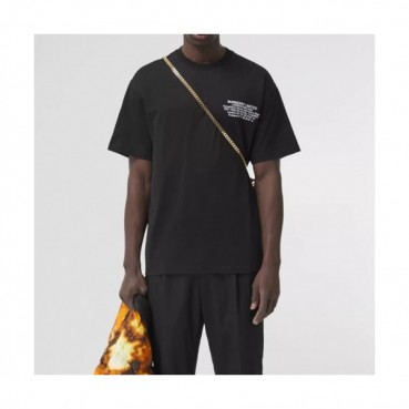 Burberry  Mm/Wm Logo Cotton Short Sleeved Tshirts Black - 버버리 2021 남/녀 로고 코튼 반팔티 Bur03996x Size(s 