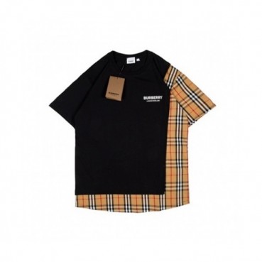 Burberry  Mm/Wm Logo Cotton Short Sleeved Tshirts Black - 버버리 2021 남/녀 로고 코튼 반팔티 Bur03993x Size(xs 