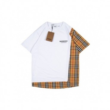 Burberry  Mm/Wm Logo Cotton Short Sleeved Tshirts White - 버버리 2021 남/녀 로고 코튼 반팔티 Bur03992x Size(xs 