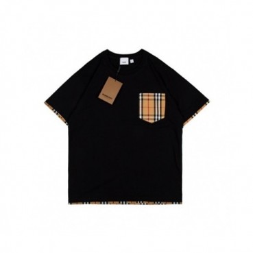Burberry  Mm/Wm Logo Cotton Short Sleeved Tshirts Black - 버버리 2021 남/녀 로고 코튼 반팔티 Bur03991x Size(xs 