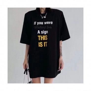 [매장판]Vetements  Mm/Wm Printing Logo Cotton Short Sleeved Oversize Tshirts Black - 베트멍 2021 남/녀 프린팅 로고 코튼 오버사이즈 반팔티 Vet0155x Size(s 