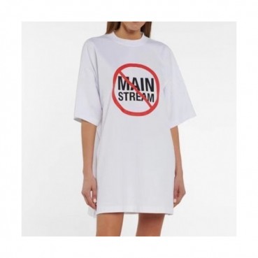 Vetements  Mm/Wm Printing Logo Cotton Short Sleeved Oversize Tshirts White - 베트멍 2021 남/녀 프린팅 로고 코튼 오버사이즈 반팔티 Vet0152x Size(s 