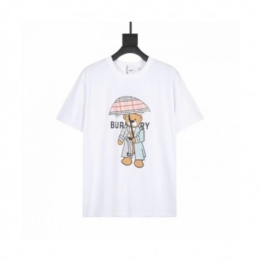 Burberry  Mm/Wm Logo Cotton Short Sleeved Tshirts White - 버버리 2021 남/녀 로고 코튼 반팔티 Bur03985x Size(xs 