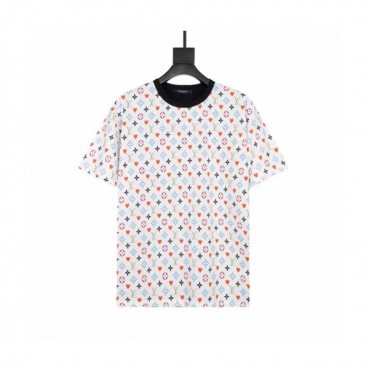[추천템]Louis vuitton  Mm/Wm Logo Short Sleeved Tshirts White - 루이비통 2021 남/녀 로고 반팔티 Lou02976x Size(xs 