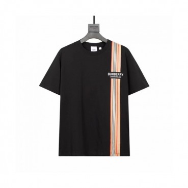 Burberry  Mm/Wm Logo Cotton Short Sleeved Tshirts Black - 버버리 2021 남/녀 로고 코튼 반팔티 Bur03984x Size(xs 