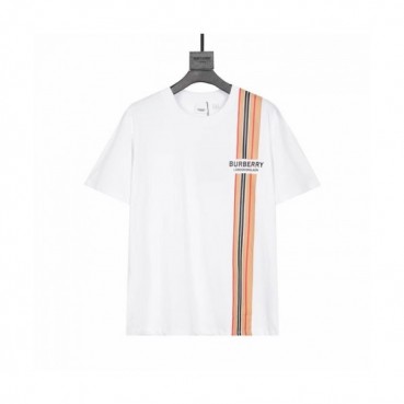 Burberry  Mm/Wm Logo Cotton Short Sleeved Tshirts White - 버버리 2021 남/녀 로고 코튼 반팔티 Bur03983x Size(xs 