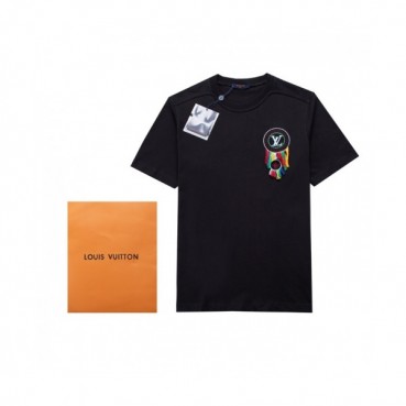 Louis vuitton  Mm/Wm Logo Short Sleeved Tshirts Black - 루이비통 2021 남/녀 로고 반팔티 Lou02972x Size(s 