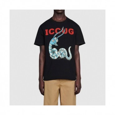 Gucci  Mm/Wm Logo Short Sleeved Tshirts Black - 구찌 2021 남/녀 로고 반팔티 Guc03789x Size(xs 