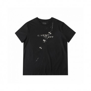 Givenchy  Mens Logo Short Sleeved Tshirts Black - 지방시 2021 남성 로고 코튼 반팔티 Giv0535x Size(s 