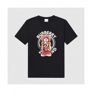 Burberry  Mm/Wm Logo Cotton Short Sleeved Tshirts Black - 버버리 2021 남/녀 로고 코튼 반팔티 Bur03891x Size(xs 