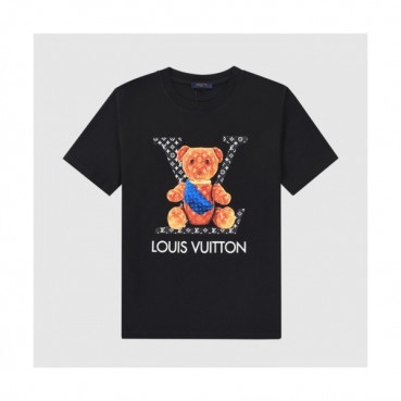 Louis vuitton  Mm/Wm Logo Short Sleeved Tshirts Black - 루이비통 2021 남/녀 로고 반팔티 Lou02962x Size(xs 