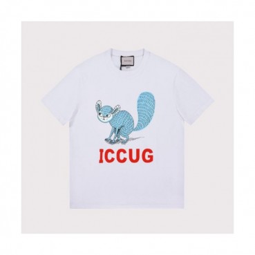 Gucci  Mm/Wm Logo Short Sleeved Tshirts White - 구찌 2021 남/녀 로고 반팔티 Guc03784x Size(xs 