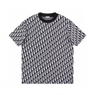 Dior  Mm/Wm Casual Crew-neck Short Sleeved Tshirts White 