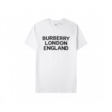 Burberry Womens Cotton Short Sleeved Tshirts White - 버버리 2021 여성 로고 코튼 반팔티 Bur03888x Size(s 