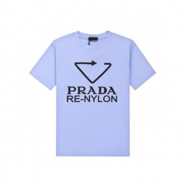 Prada  Mens Basic Logo Short Sleeved Tshirts Blue - 프라다 2021 남성 베이직 로고 폴로 반팔티 Pra02297x Size(s 