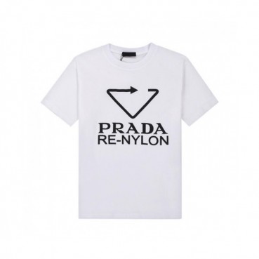 Prada  Mens Basic Logo Short Sleeved Tshirts White - 프라다 2021 남성 베이직 로고 폴로 반팔티 Pra02295x Size(s 