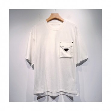Prada  Mens Basic Logo Short Sleeved Tshirts White - 프라다 2021 남성 베이직 로고 폴로 반팔티 Pra02293x Size(s 