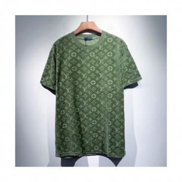 Louis vuitton  Mm/Wm Logo Short Sleeved Tshirts Green - 루이비통 2021 남/녀 로고 반팔티 Lou02950x Size(s 