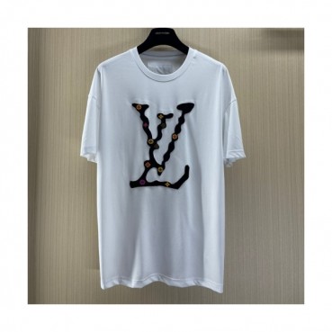 Louis vuitton  Mm/Wm Logo Short Sleeved Tshirts White - 루이비통 2021 남/녀 로고 반팔티 Lou02946x Size(s 