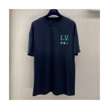 Louis vuitton  Mm/Wm Logo Short Sleeved Tshirts Black - 루이비통 2021 남/녀 로고 반팔티 Lou02944x Size(s 
