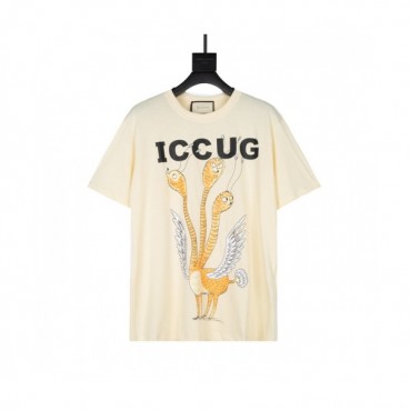 Gucci  Mm/Wm Logo Short Sleeved Tshirts Ivory - 구찌 2021 남/녀 로고 반팔티 Guc03763x Size(xs 