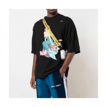Palm Angels  Mm/Wm Logo Cotton Short Sleeved Tshirts Black - 팜 엔젤스 2021 남/녀 로고 코튼 반팔티셔츠 Pam0310x Size(xs 