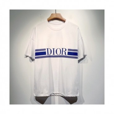 Dior  Mm/Wm Casual Crew-neck Short Sleeved Tshirts White 